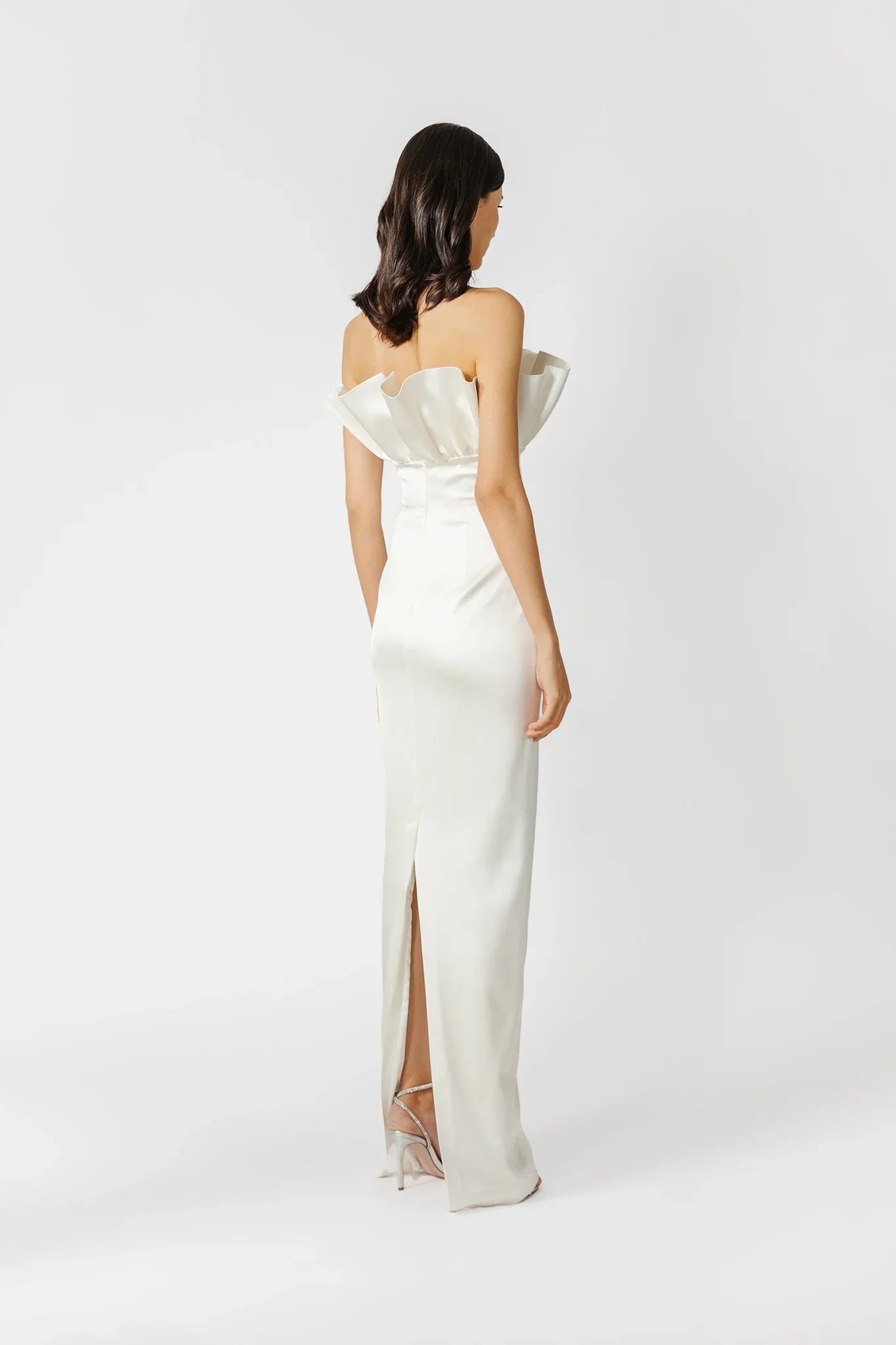 Noah Strapless Satin Gown