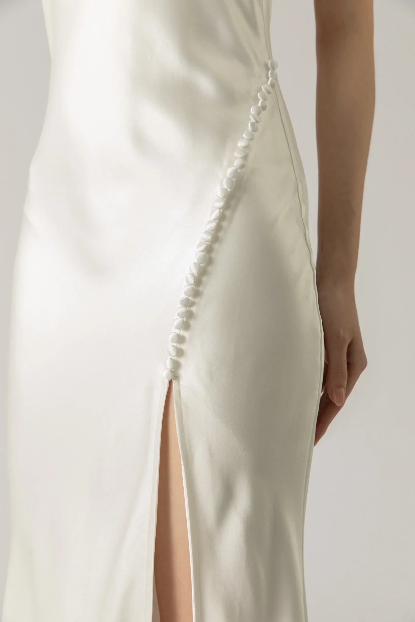 Penelope Backless Satin Gown