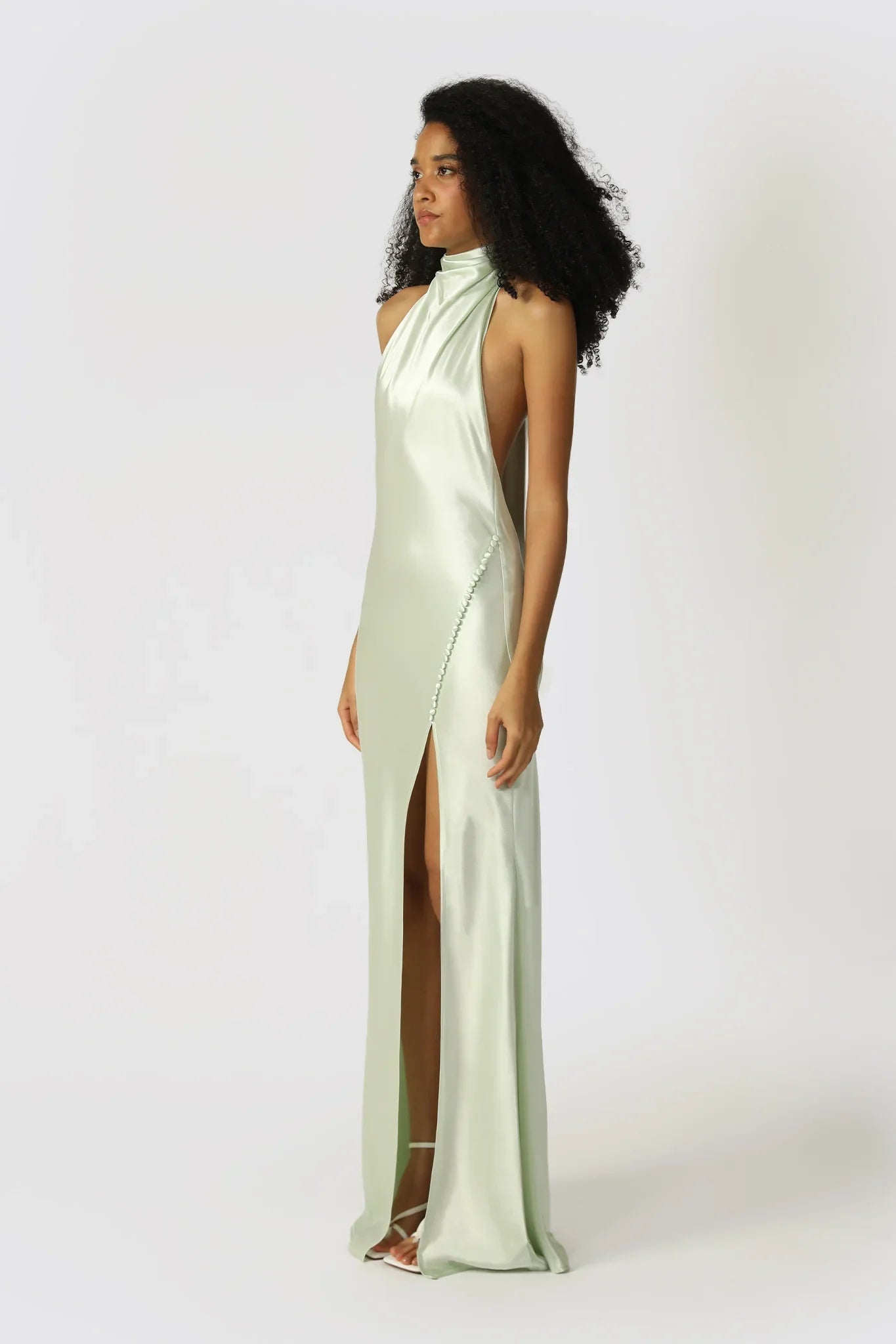 Penelope Backless Satin Gown