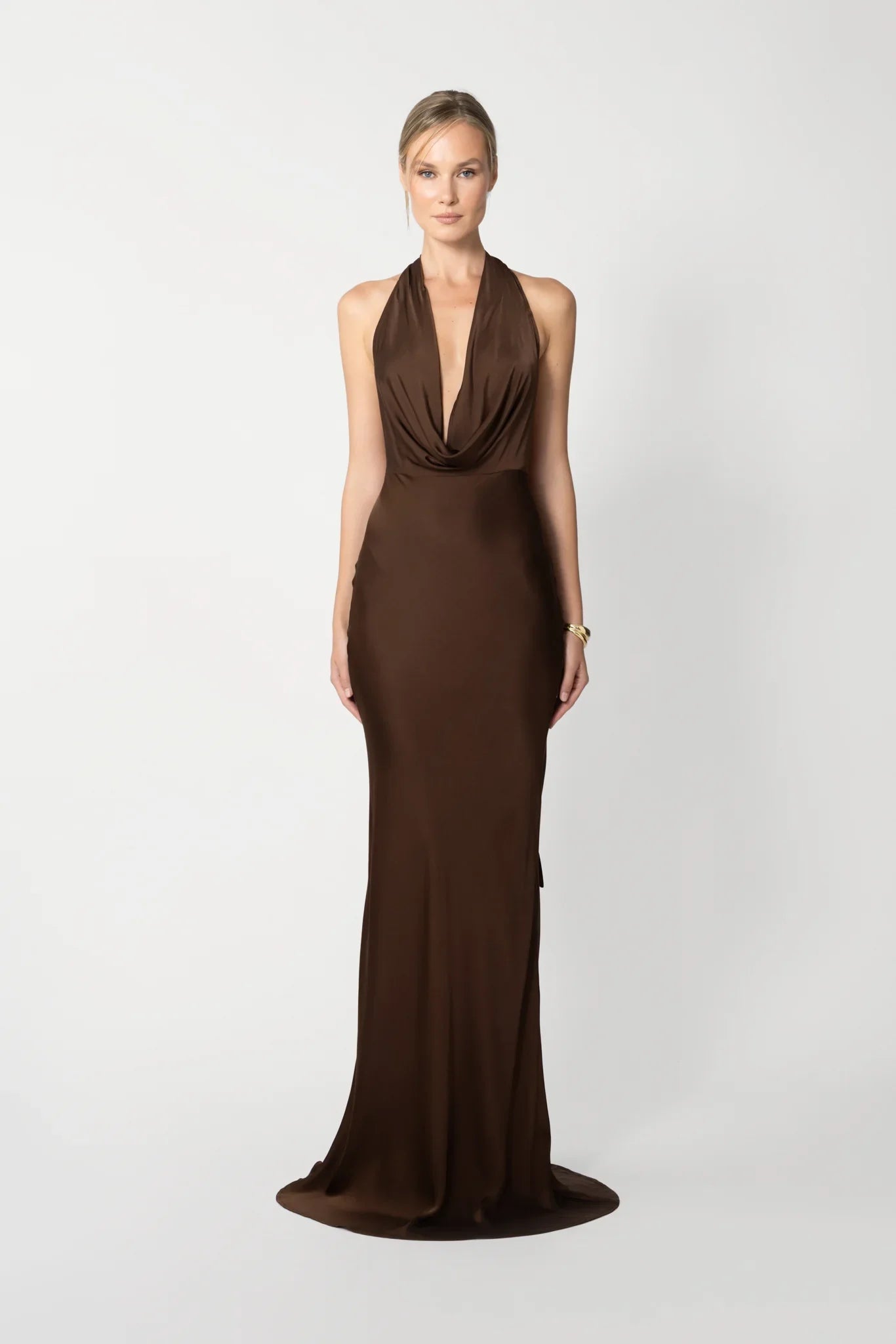Pearl Charmeuse Satin Gown