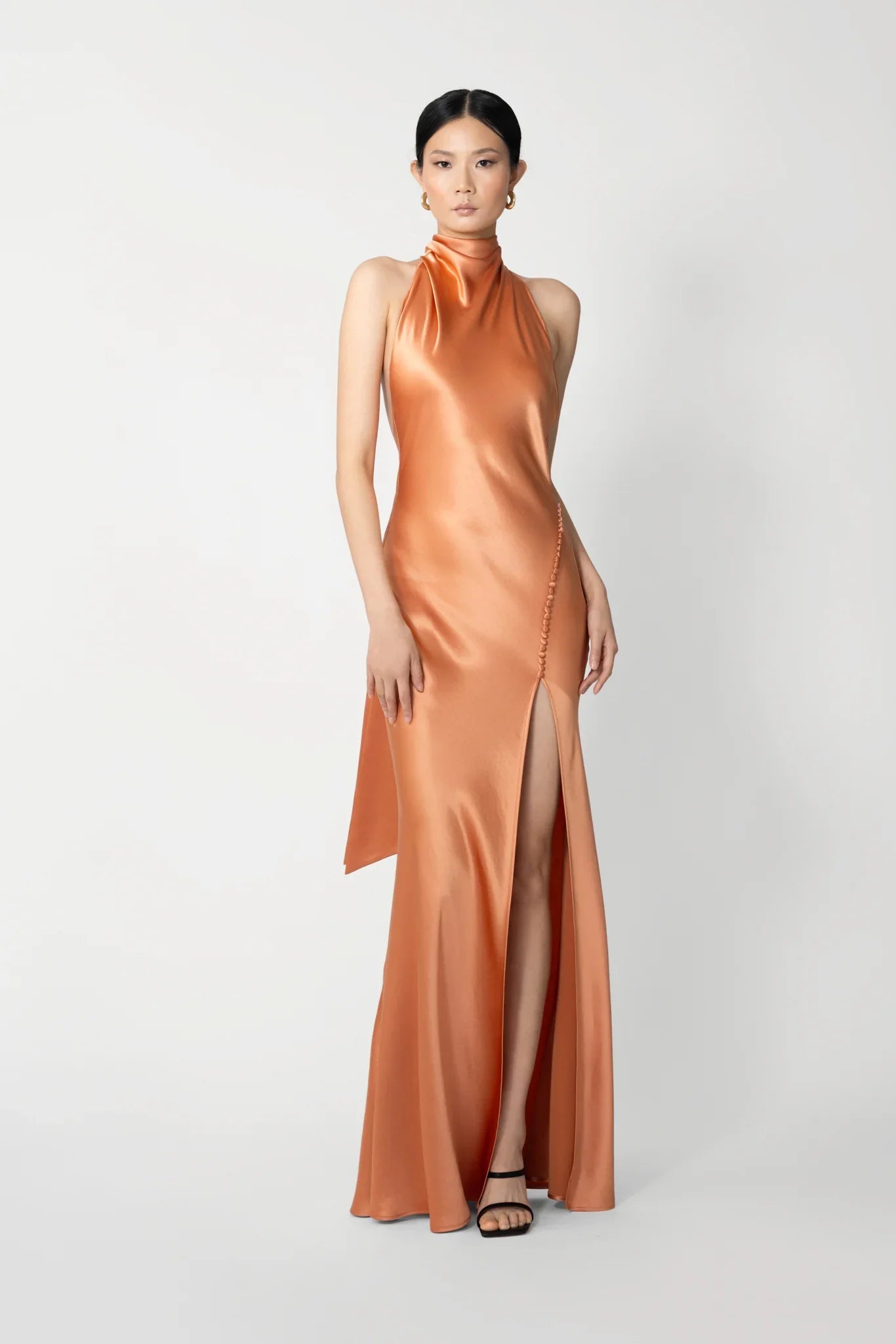 Penelope Backless Satin Gown