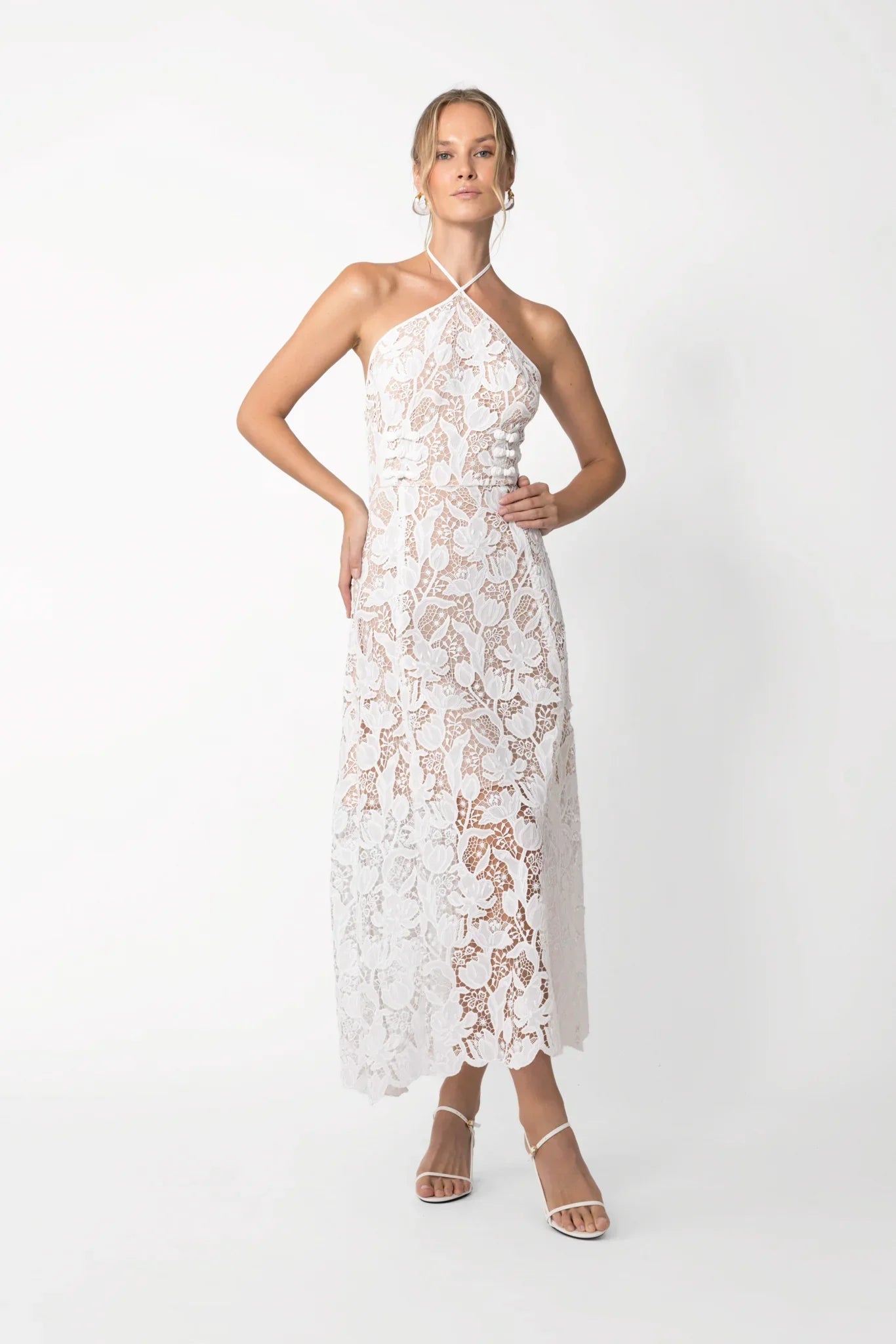 Rava Lace Midi Dress