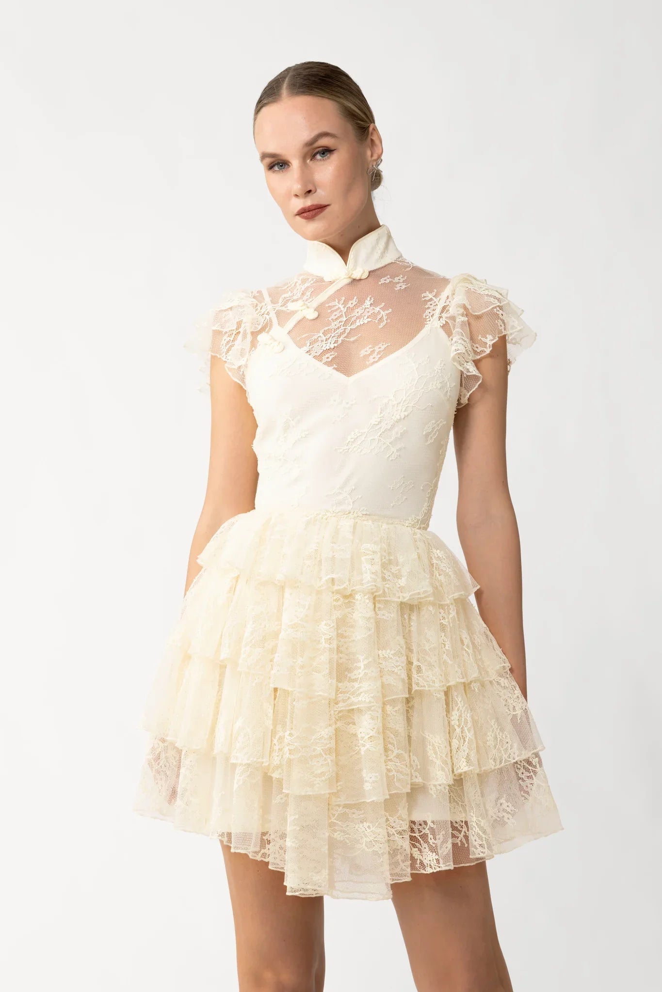 Roux Lace Mini Dress