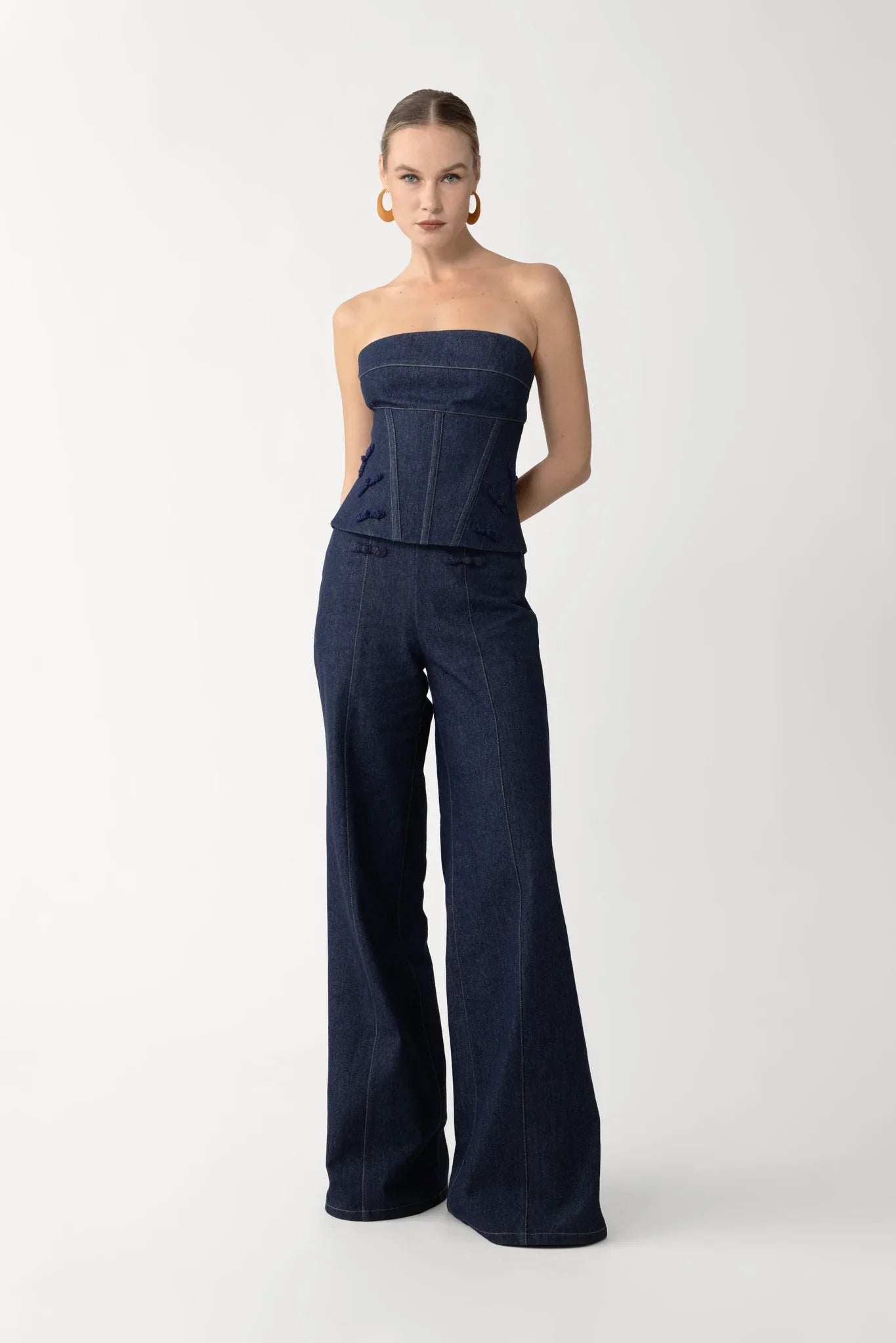 Brooklyn Denim Corset Top