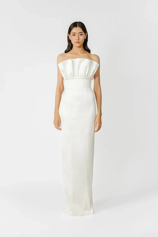 Noah Strapless Satin Gown