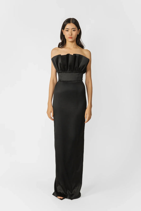 Noah Strapless Satin Gown