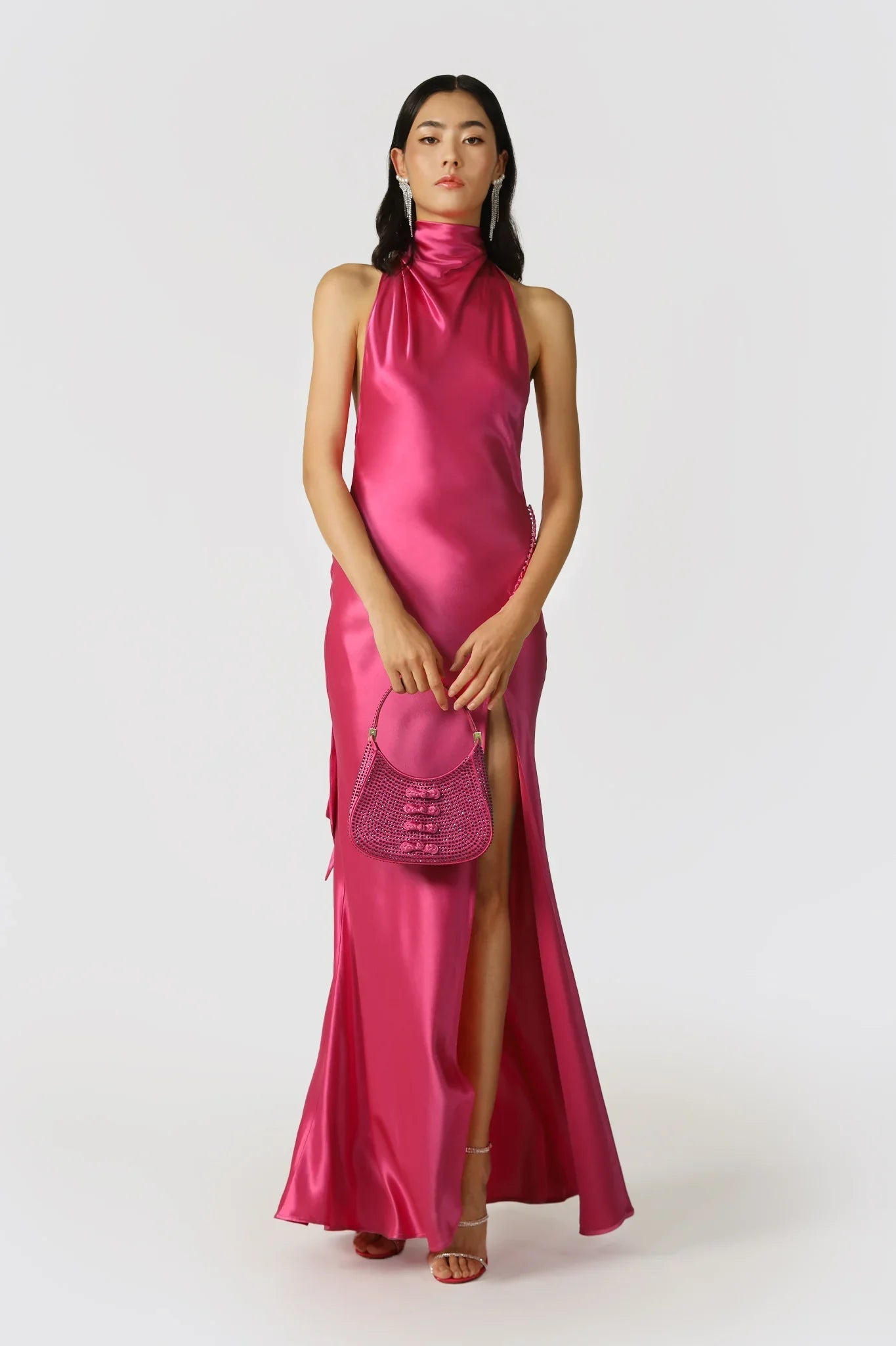 Penelope Backless Satin Gown