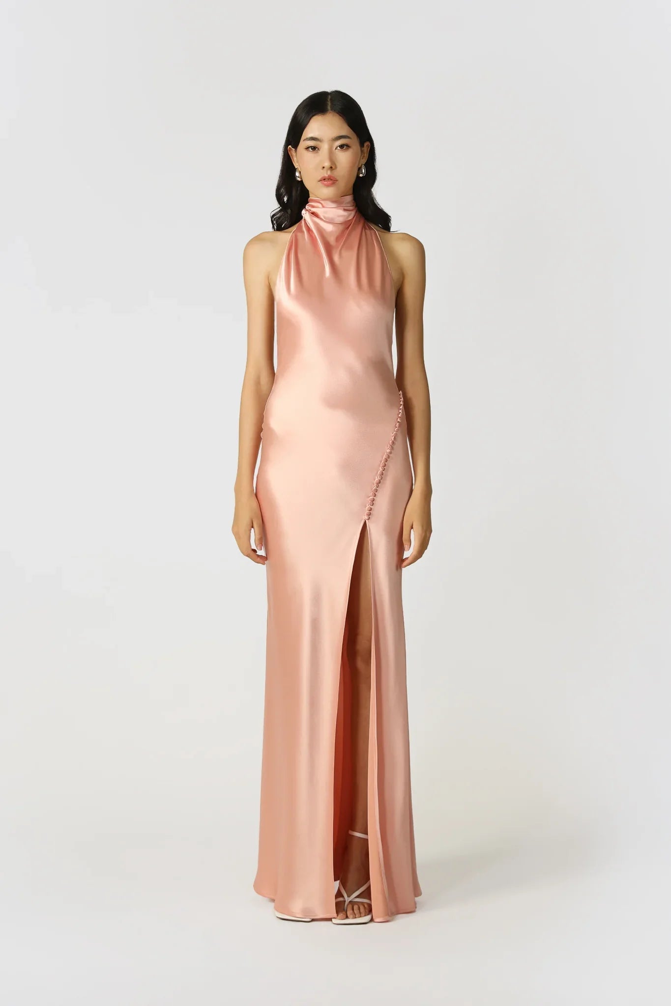 Penelope Backless Satin Gown
