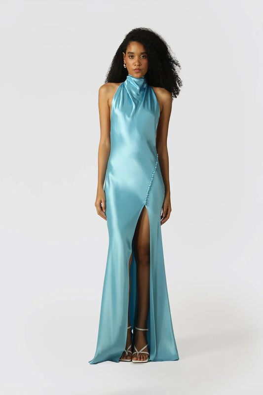 Penelope Backless Satin Gown