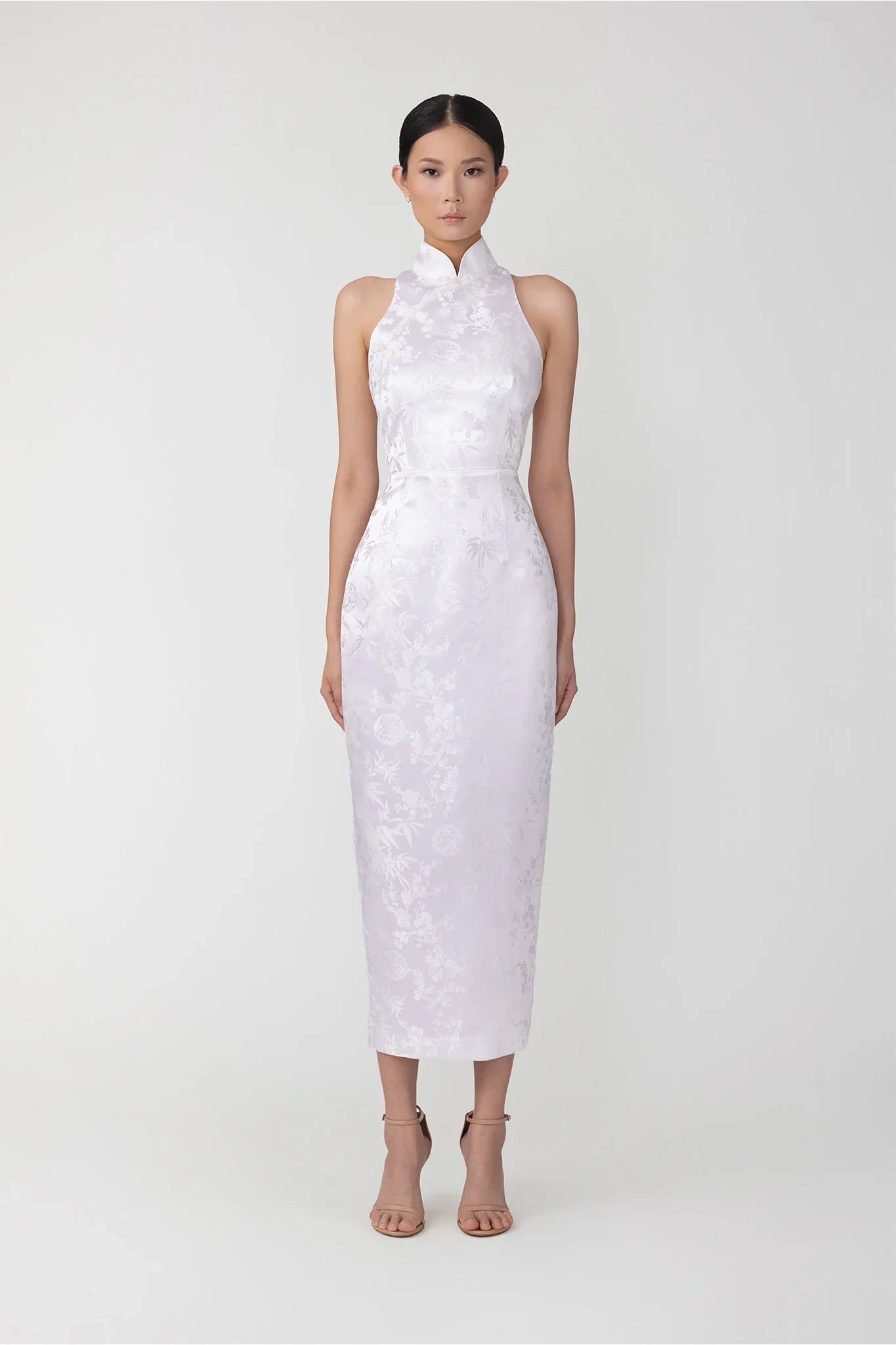 Jill Chinese Jacquard Pencil Dress