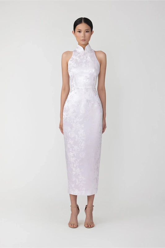 Jill Chinese Jacquard Pencil Dress