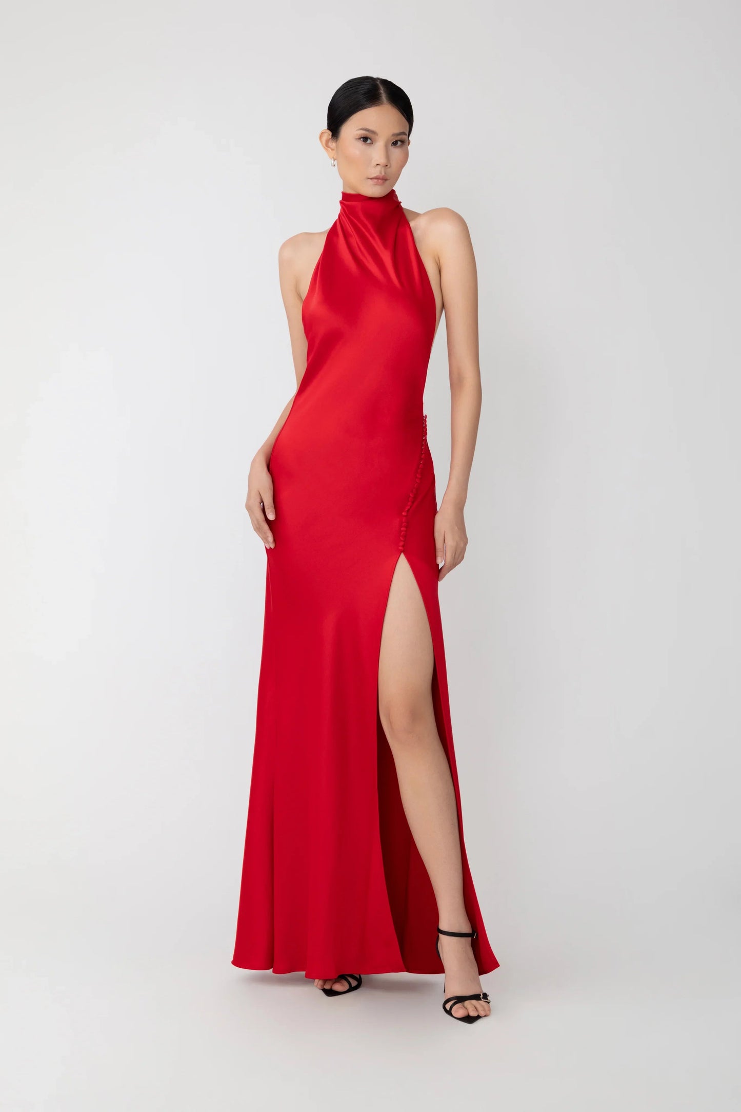 Penelope Backless Satin Gown