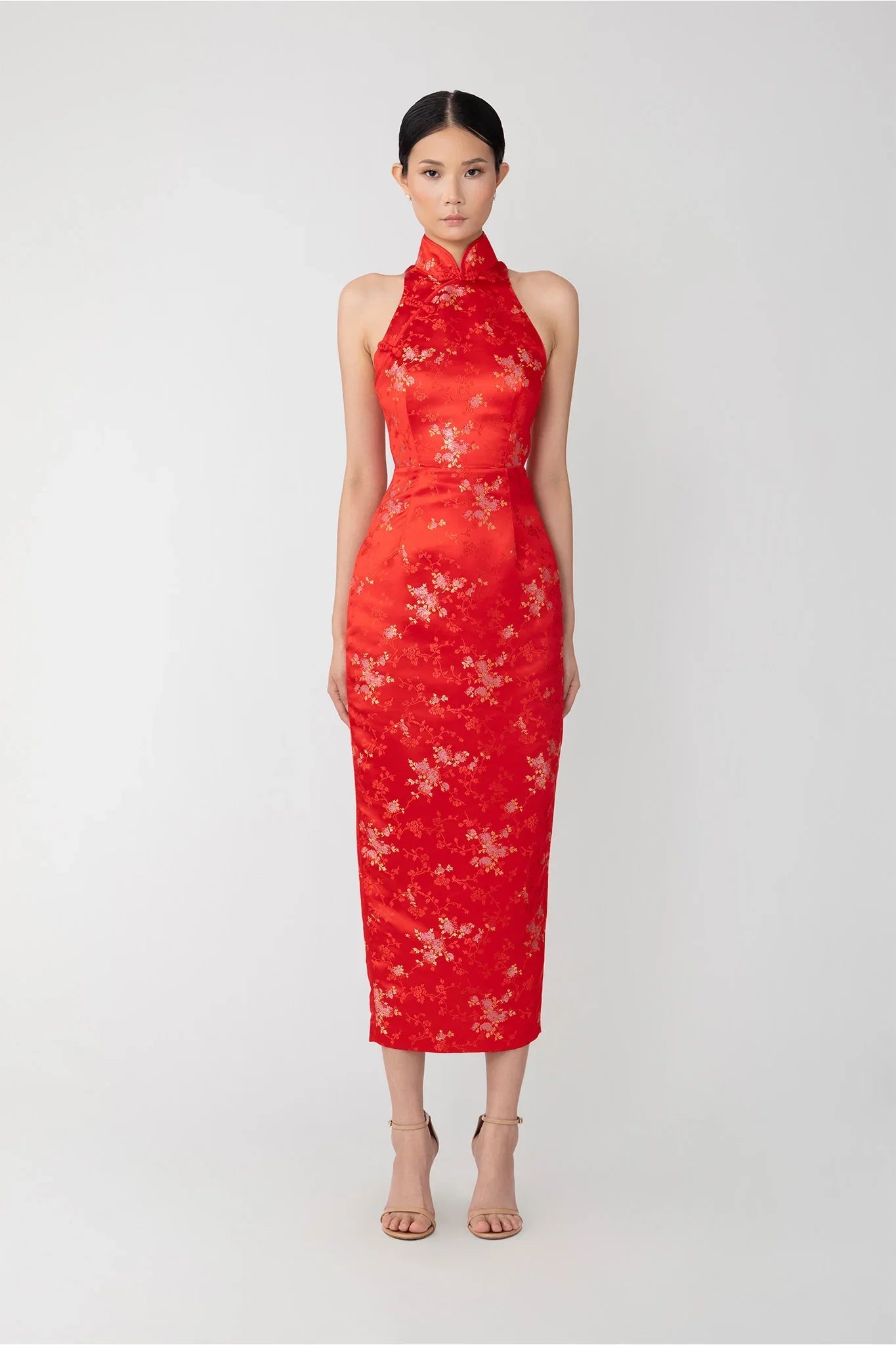 Jill Chinese Jacquard Pencil Dress