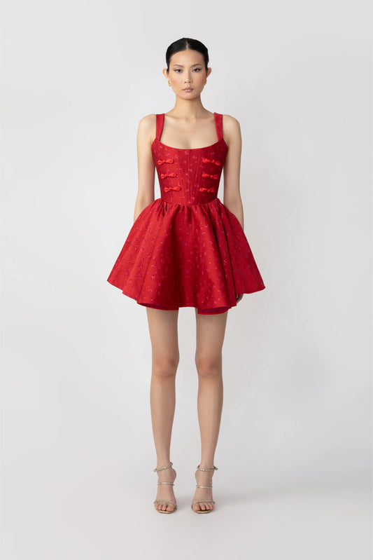 Jolie Jacquard Mini Dress