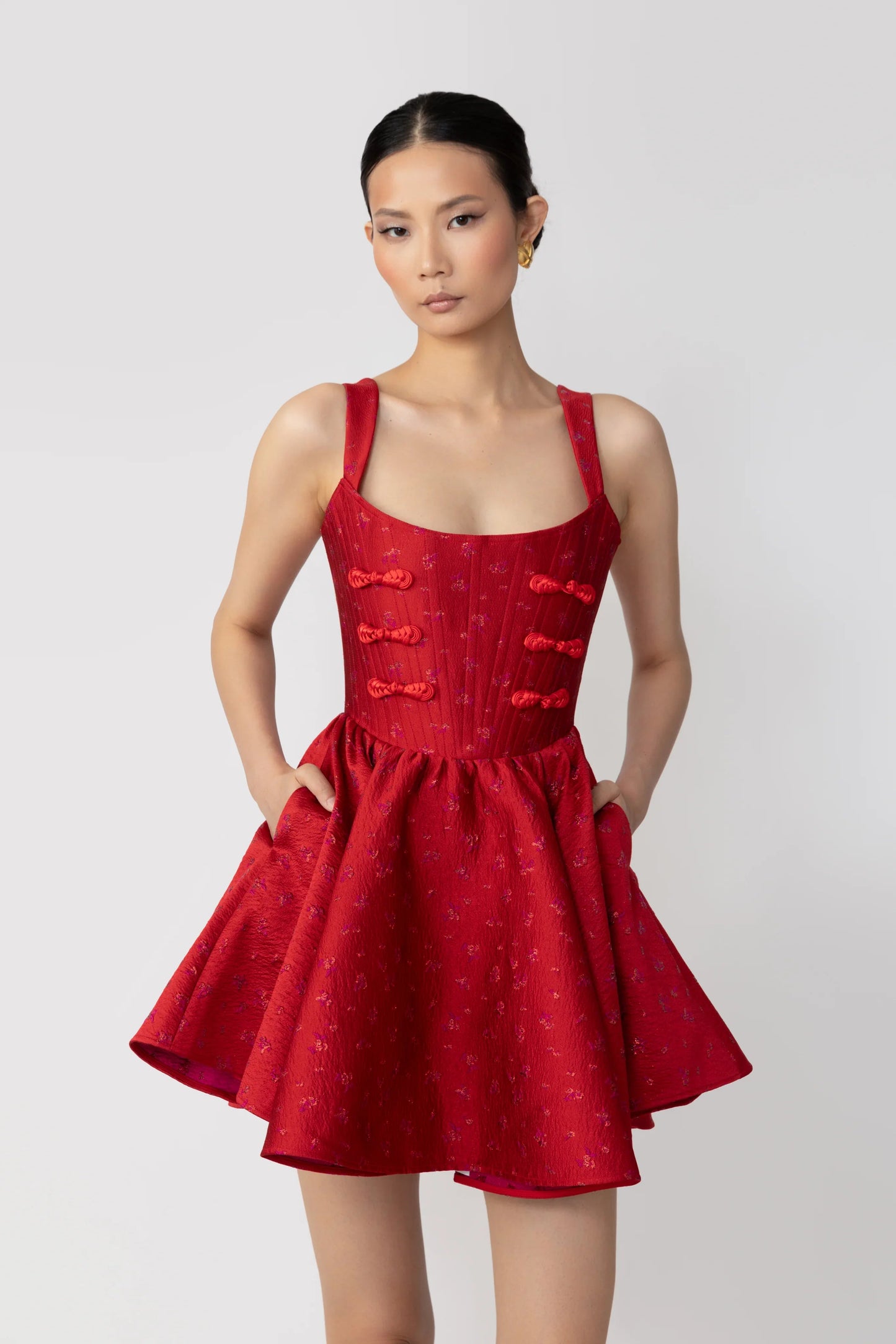 Jolie Jacquard Mini Dress