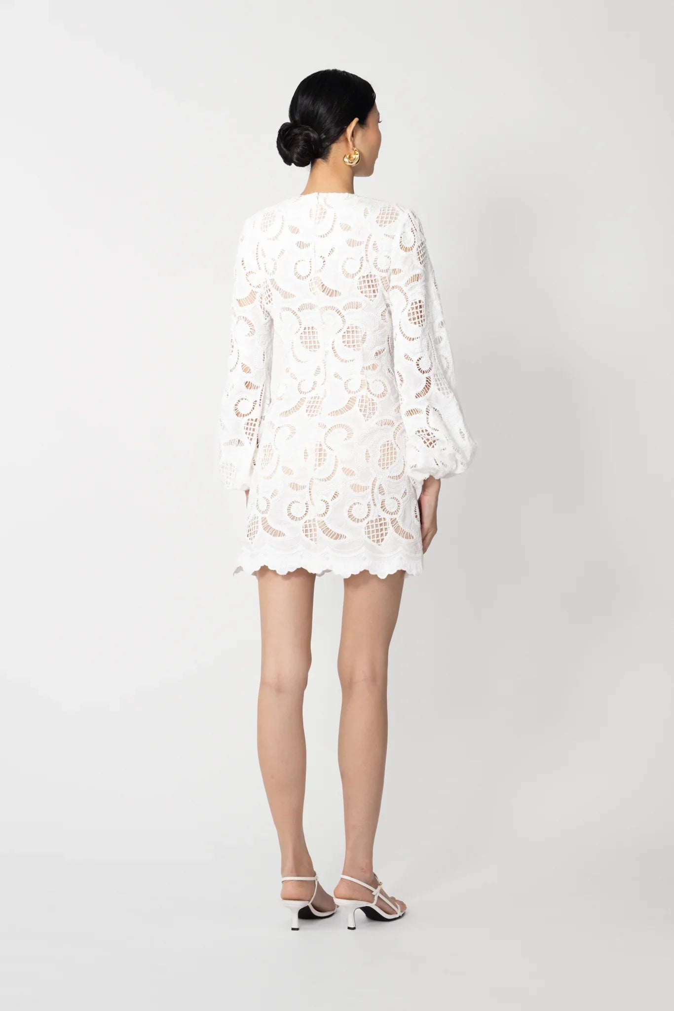 Hilda Embroidered Lace Dress