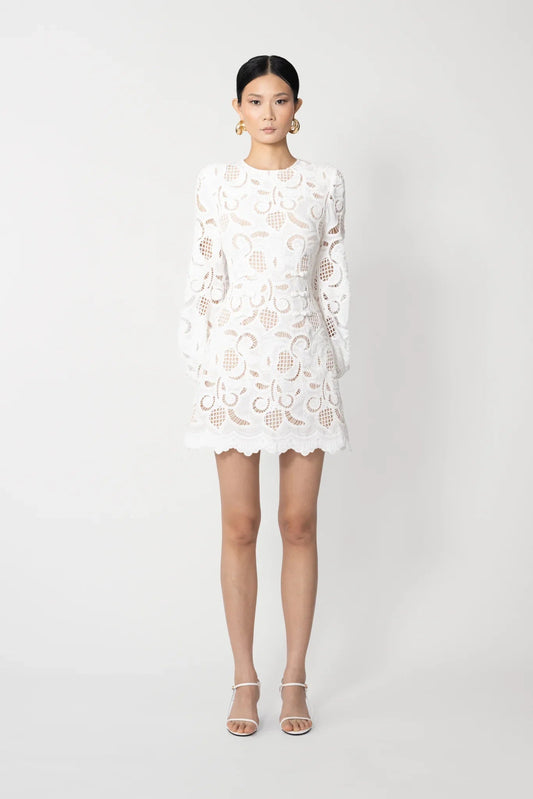 Hilda Embroidered Lace Dress