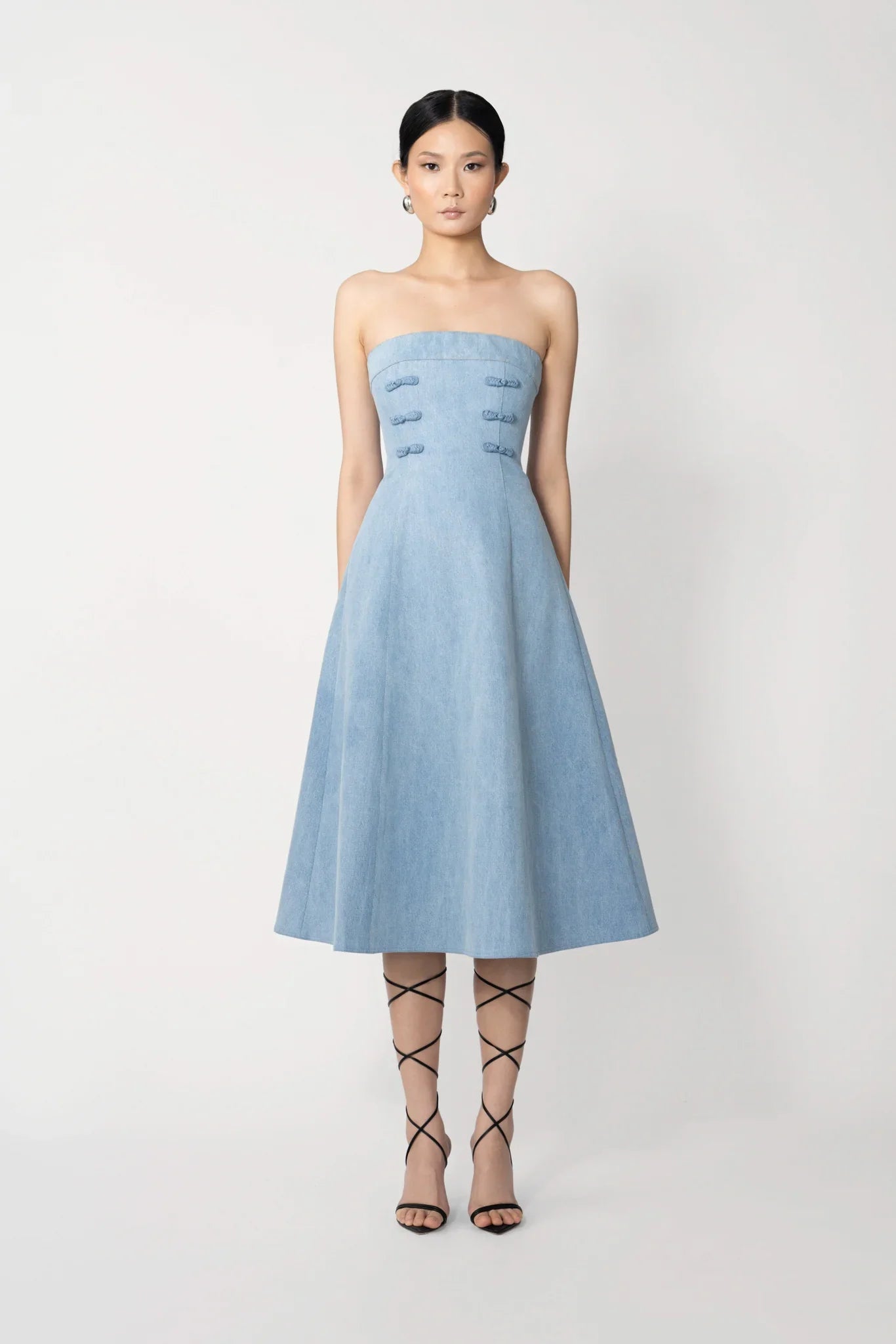 Twyla Denim Midi Dress