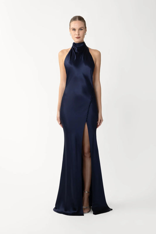 Penelope Backless Satin Gown