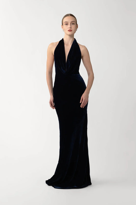 Pearl Velvet Gown